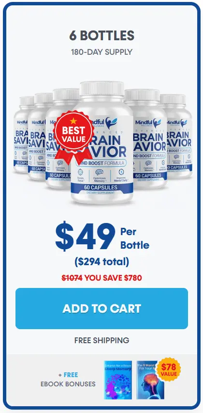brain savior 6 bottles price
